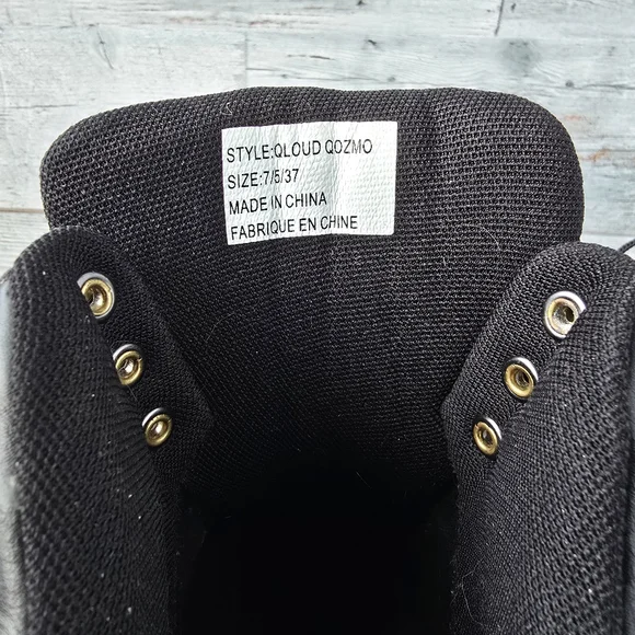 YRU Qloud 2091 High Platform Boots Black Clear Size 7 - Picture 11 of 12